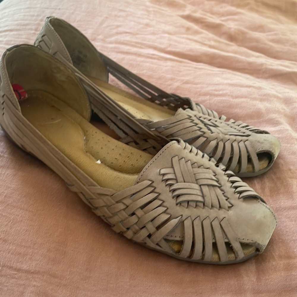 Natural Soul Huarache Slip Ons